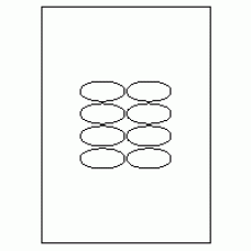 583 - Label Size 55mm x 25mm - 8 labels per sheet